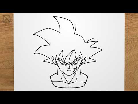How to draw Goku’s father (Bardock) from Dragon Ball Super step by step, EASY