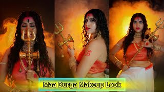 Durga Mata Makeup  Look Challenge || Navratri Ka Mahina ||Kavita Solanki Vlogs