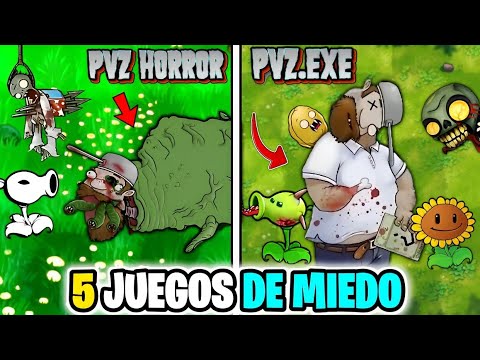 5 JUEGOS DE MIEDO de PVZ (Plantas Vs Zombies) | 5 Mods de terror