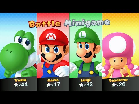 Mario Party 10 - Yoshi vs Mario vs Luigi vs Toadette - Haunted Trail