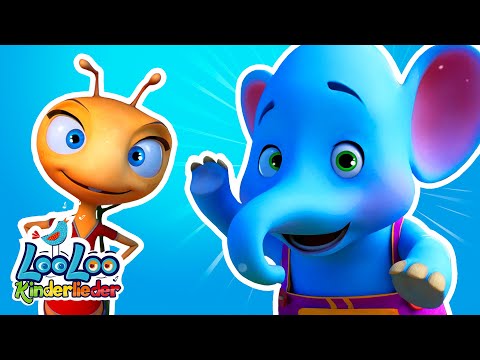 Die Ameise und der Elefant 🐜🐘 Lustige Tiergeschichte & Kinderlied 🎶 LooLoo Kindelieder