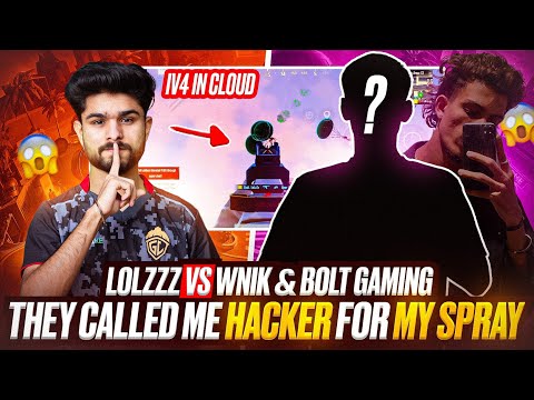I CLUTCHED THEM IN AIR AND THEY CALLED ME HACKER | LoLzZz Gaming vs Wnik Gaming & Bolt Is Live