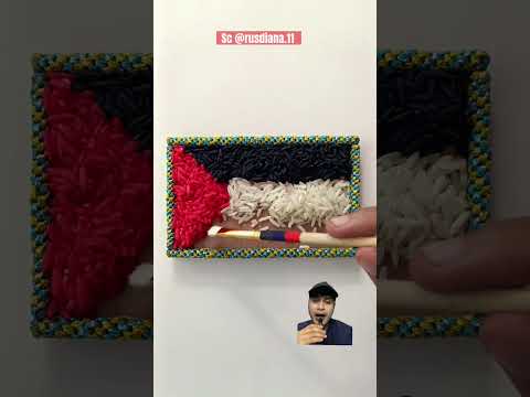 Bikin dari beras ⁉️Sc rusdiana.11 #art #diy #drawing