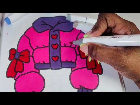 How To ACTUALLY Color With OHUHU Alcohol Markers🖌️🎨 Color With Me {ASMR}