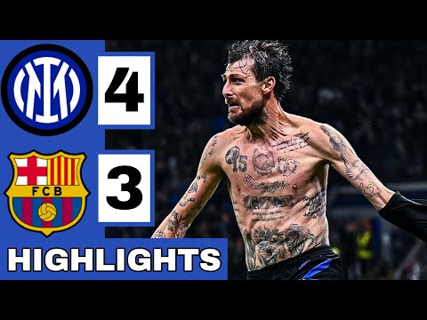 🔵Inter Milan vs Barcelona (4-3) Extended HIGHLIGHTS | UEFA Champions League Semi-Final