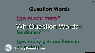 Wh-Question Words