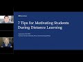 Motivating Elementary School Kids During Distance Learning