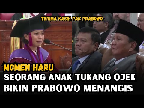 PRABOWO DIBUAT MENANGIS OLEH SEORANG ANAK TUKANG OJEK!