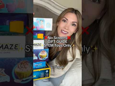 ❌NO SCREENS❌Gift Guide ✨STEM Toys ONLY✨ #giftguide