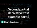 Critical Points and Second Derivative Test