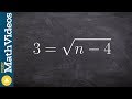 Solving Radical Equations and Extraneous Solutions