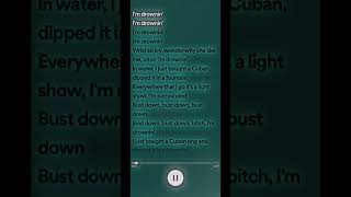 drowning-sped up #spotify #lyrics #trending #foryoupage #boogiewitdahoodie