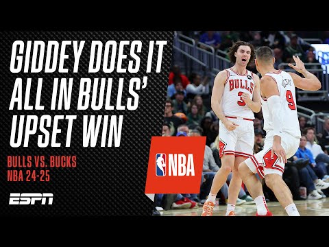 Giddey does it all in Bulls' upset win over Bucks | #NBA
