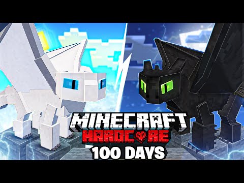 I Survived 100 Days in Dragon world in Hardcore Minecraft!