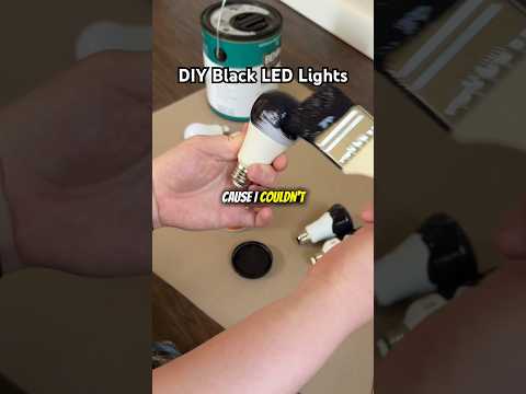 Can you make black LED lights? I tried to #diy #interiordesign #lighting