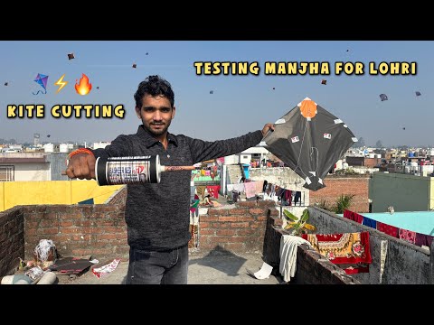 Testing New Manjha for Lohri | kite cutting | kite fighting | kites vlogs