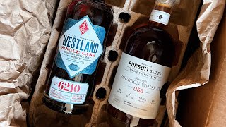 Unboxing @BourbonPursuit #bourbon and #westland #whiskey