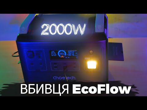 ЗИМА 23-24. Зі світлом! 2000W станція/безперебійник. Вдвічі дешевша за EcoFlow. BS006