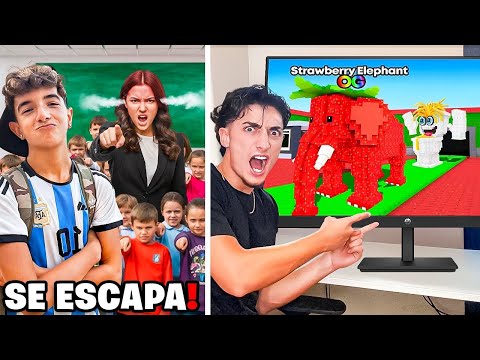 MI HERMANO SE ESCAPÓ del COLEGIO para jugar STEAL A BRAINROT!