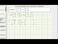 Matrix Operations and Linear Combinations