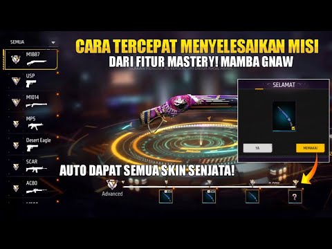 CARA CEPAT MENYELESAIKAN MISI MASTERY FF! DAPAT SKIN M1887 / SG 2 MAMBA GNAW GRATIS