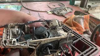 Tự thay bơm nhớt máy cưa tại nhà và cái kết