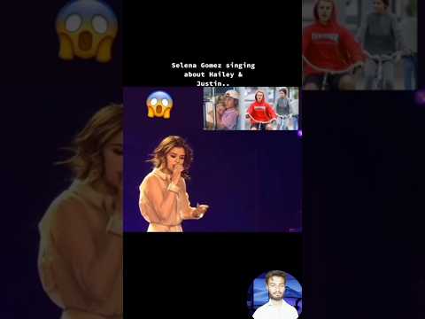 Selena Gomez singing about Justin and Hailey 💔🥺 #justinbieber #selenagomez #haileybeiber