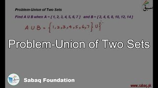 Problem-Union of Two Sets