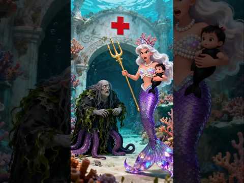 The evil witch switched their children… The story of the mermaid
