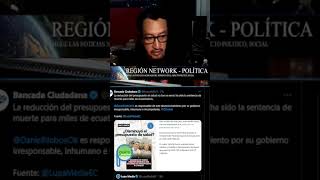 REDUCCION DE PRESUPUESTO DE NOBOA EN LA SALUD "SENTENCIA DE MU3RT3 PARA MILES DE ECUATORIANOS
