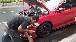 GANTI HEAD LAMP CIVIC TURBO DI YOUNG VARIASI MOTOR