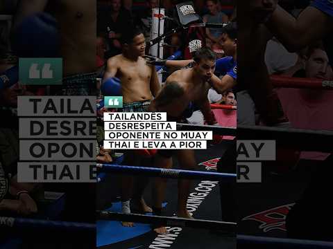 LUTADOR DESRESPEITA adversário e leva a pior #mma #muaythai #thailand #boxing #viralvideo #shorts