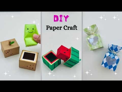 7 Easy Mini Paper craft Ideas / very Easy paper craft / miniature craft / Origami Craft