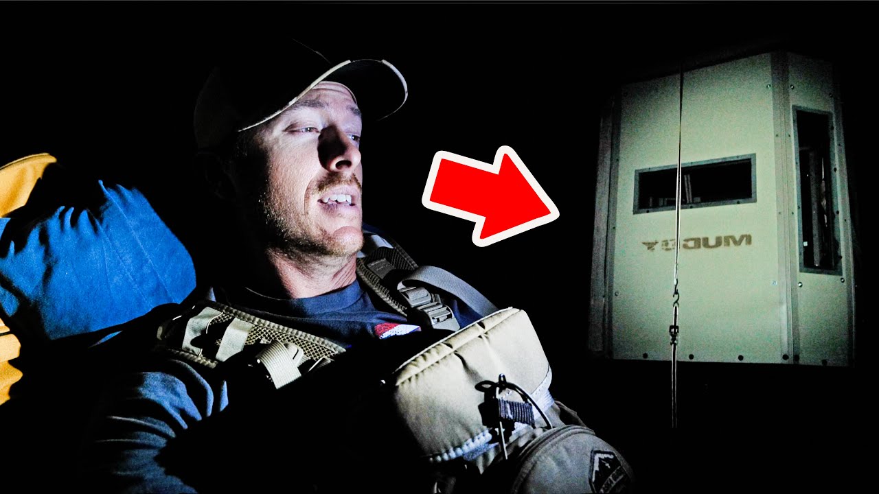 Sleeping in a Deer Blind Whitetail Pre Rut Scouting