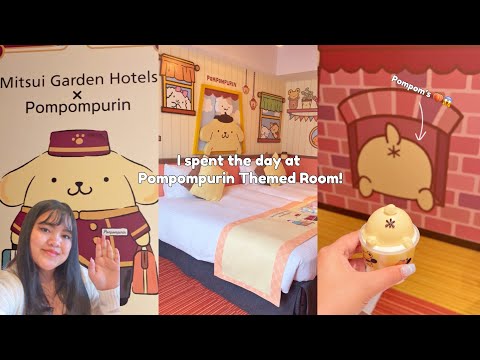 Spend the day with me at Pompompurin Themed Room💛 | Cute and Aesthetic | Tokyo, Japan