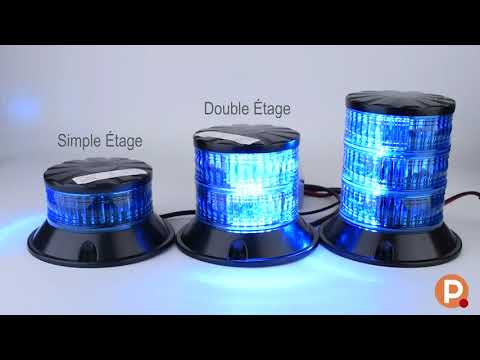 Gyrophare LED Double étage 110mm