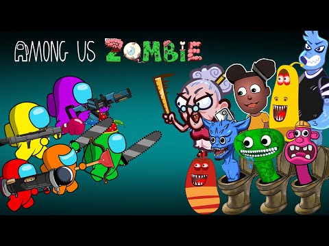 Top Among Us Collection vs Zombies Animation | AMONG US ANIMATION