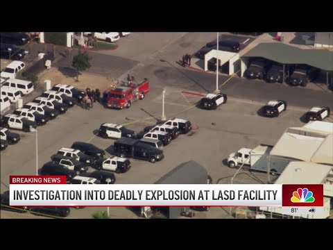 Several possible explosive items were being examined before explosion at LASD facility