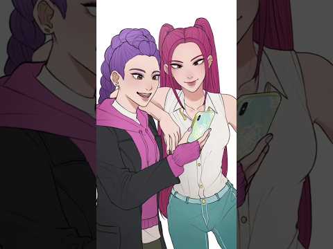 they are so cute☺(hunterix&sajaboys) #kpopdemonhunters #edit #art #animation #hunterix #sajaboys