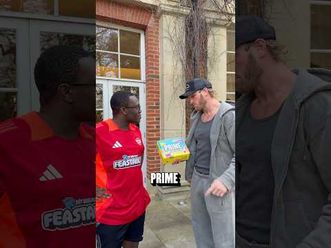 Deji tries NEW Sour PRIME Flavour! #deji #ksi #drinkprime #loganpaul #prime #lunchly #shorts #sour