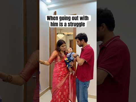Bacche ki wajah se chup hu😏 #patipatni #newbornbaby #surbhipalaria #couplecomedy #marriedlife