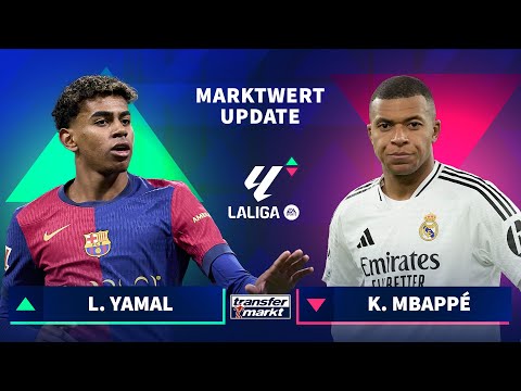 Marktwerte La Liga: Yamal auf Level mit Bellingham - Mbappe mit starkem Minus