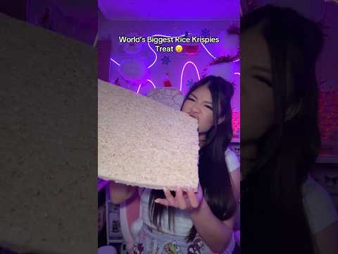 World’s Biggest Rice Krispies Treat 😋 #asmr #shorts