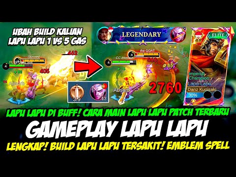 CARA MAIN LAPU LAPU BUFF + FULL COMBO LAPU LAPU❗BUILD LAPU LAPU TERSAKIT❗GAMEPLAY LAPU LAPU TERBARU