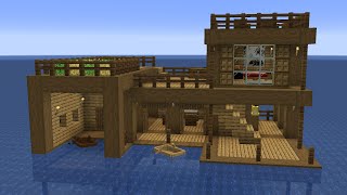 Minecraft - How to build an Ocean Survival Base House