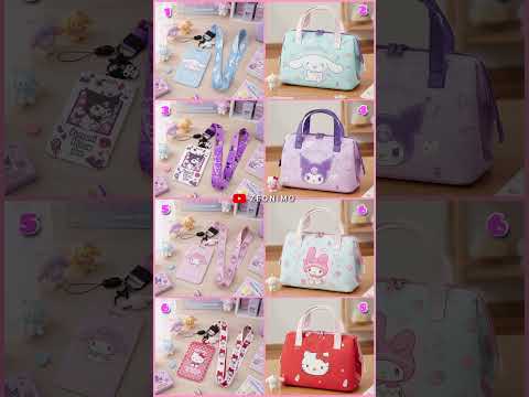 Name tag kuromi 🤔 tas kawaii my melody 🤩🤣 #sanrio #kuromi #mymelody