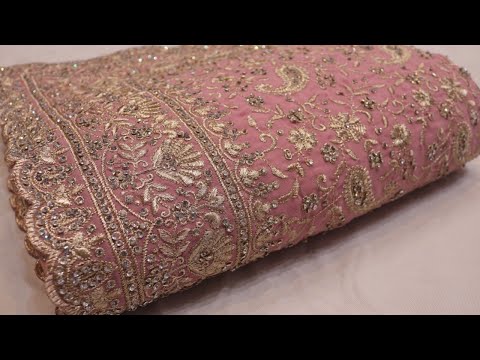 ARNG-3448 “The Turkish Pink” Vol 3 Premium Designer Saree||Georgette Fabric|Crystals|Zari Embroidery