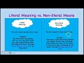 Understanding Literal and Non-Literal Language