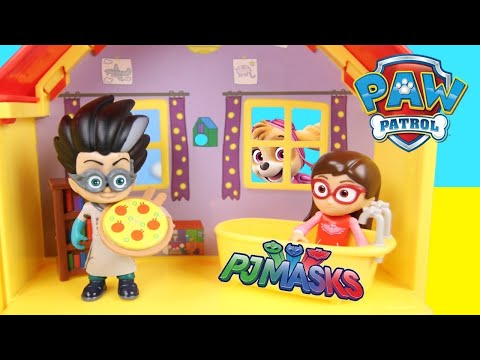 PJ Masks Sleepover Party | Catboy Invites Romeo and Luna Girl