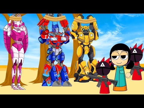トランスフォーマー: Rescue Bots FULL EPISODES Bumblebee vs Optimus prime 오징어게임 얼음! SHIN BKT CARTOON
